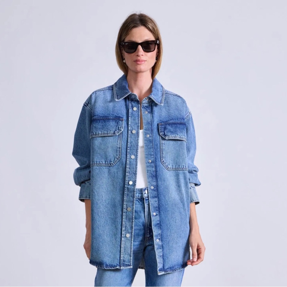 Apiece Apart Pia Oversized Denim Shacket